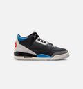 Air Jordan 3 Retro OG Rare Air Preschool Shoes - Black Chile Red Neutral Grey