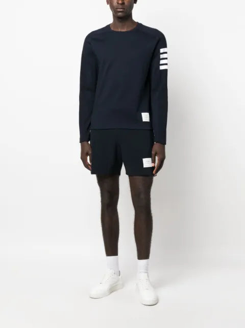 Thom Browne milano cotton 4-Bar long-sleeve tee