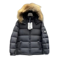 Moncler Fur-Trim Hooded Short Puffer Jacket – Black