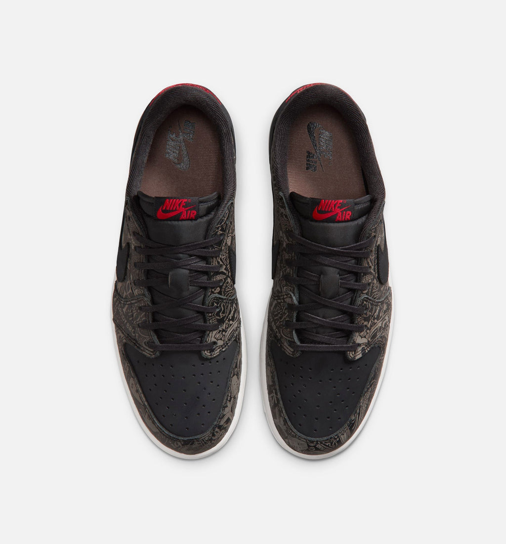 Air Jordan 1 Retro Low OG Laser Black and Varsity Red | Men's Lifestyle Shoe | Black/Varsity Red/Summit White