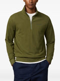 Hackett London pique-knit quarter-zip sweater