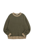 YMC Fife crochet-trim sweater