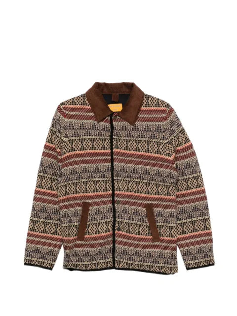 Guest In Residence geometric-pattern jacket