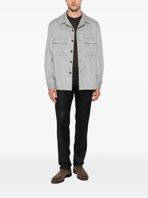 Zegna button-fastening shirt jacket