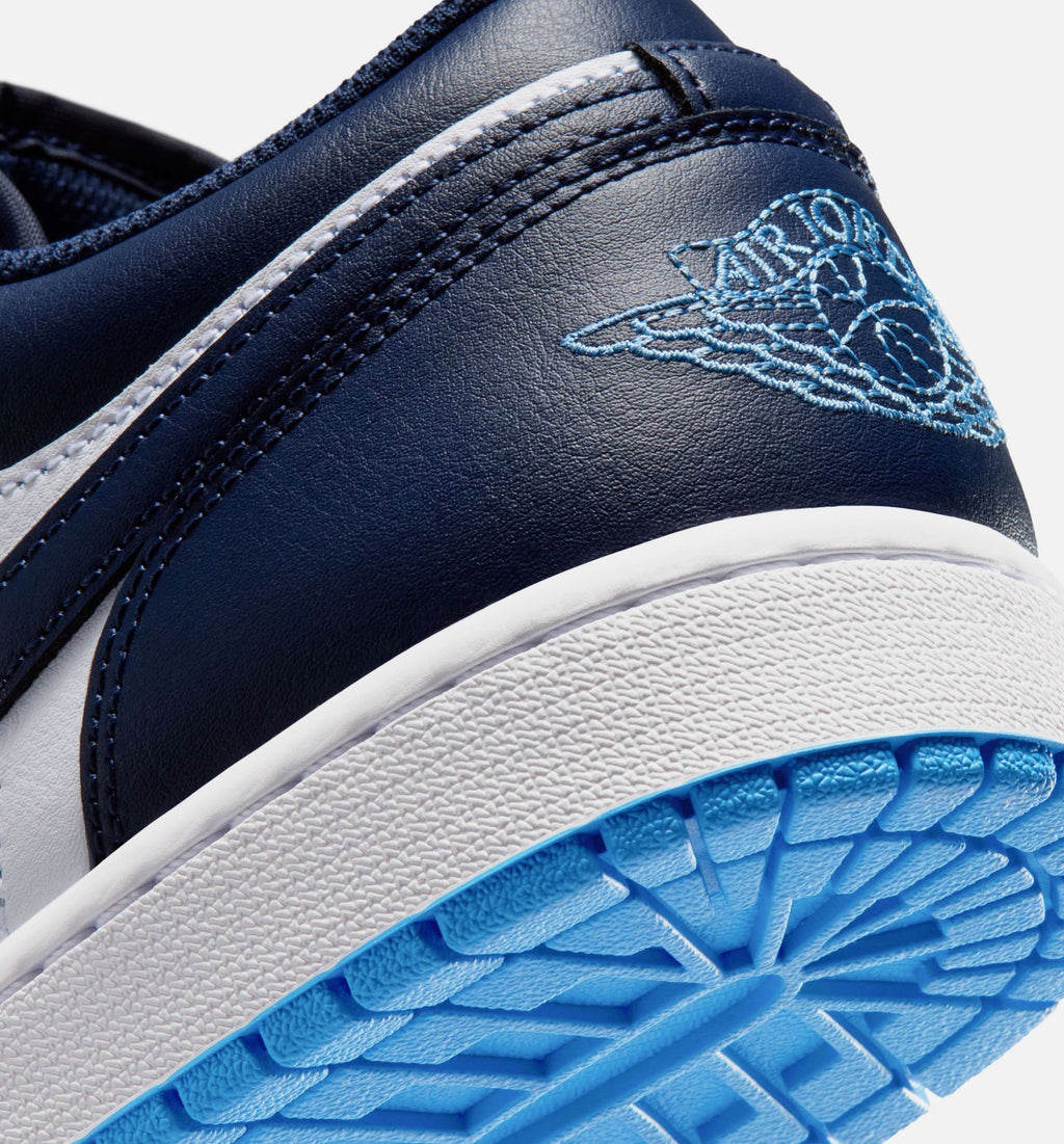 Air Jordan 1 Low - Men's Lifestyle Sneaker (Midnight Navy/University Blue/White)