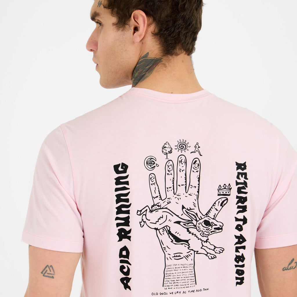 Acid Running Albion T-Shirt: Iced Pink