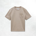 Wax London Pocket Dean SS Tee: Washed Clay