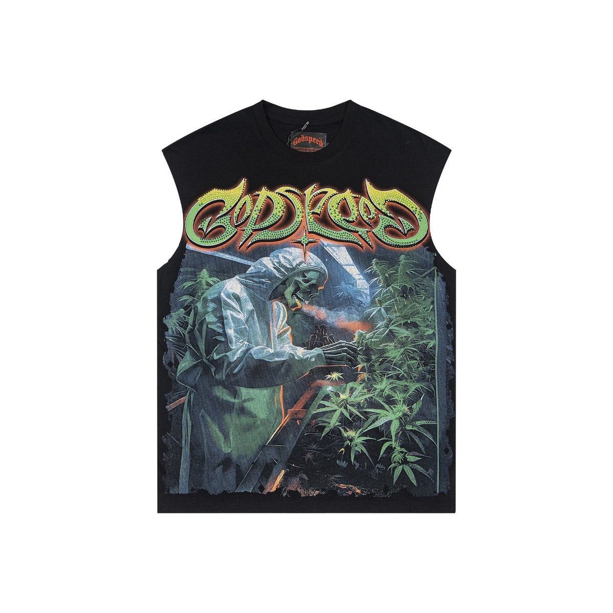 Godspeed Legalized Panther Graphic Sleeveless T-Shirt