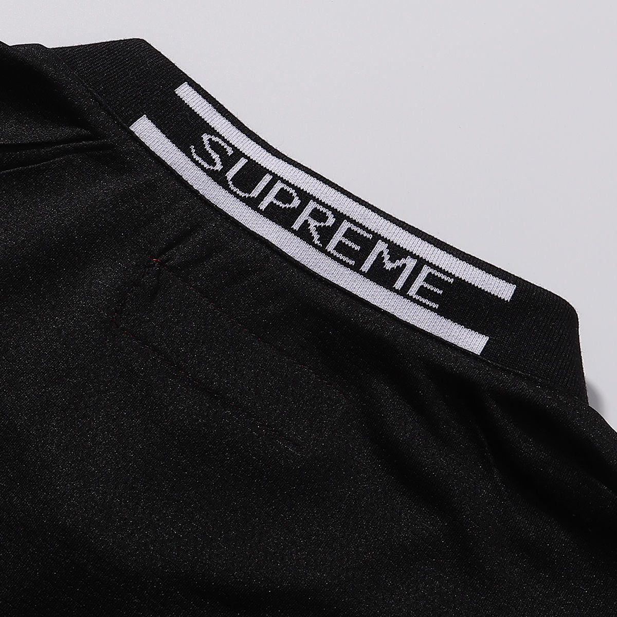 Supreme Black Soccer-Inspired Jersey Graphic T-Shirt