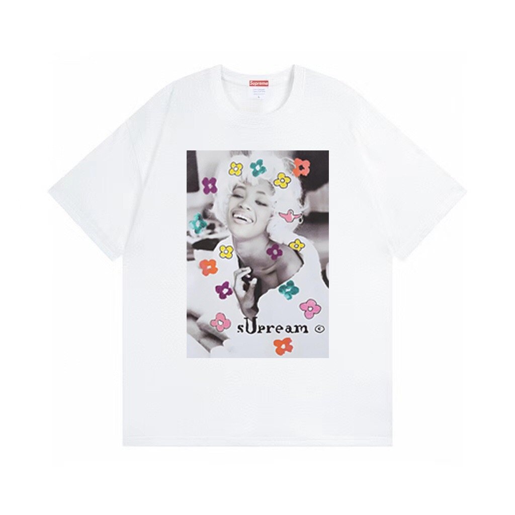 Supreme Naomi Portrait Floral Graphic T-Shirt