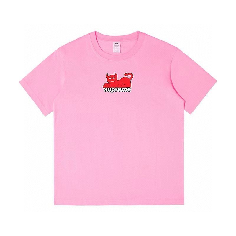 Supreme Devil Cat Graphic Short-Sleeve T-Shirt