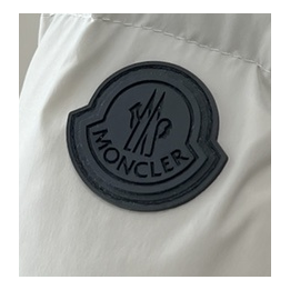 Moncler Contrast-Hood Color-Block Puffer Jacket