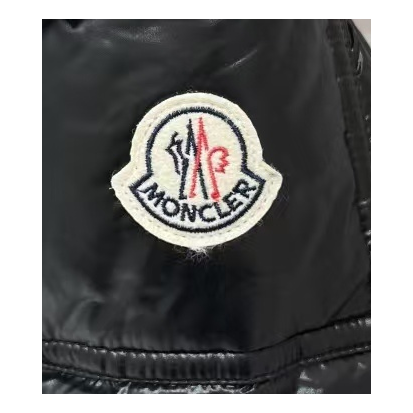 Moncler Narrow-Quilt Fur-Trim Hooded Long Puffer Coat – Black