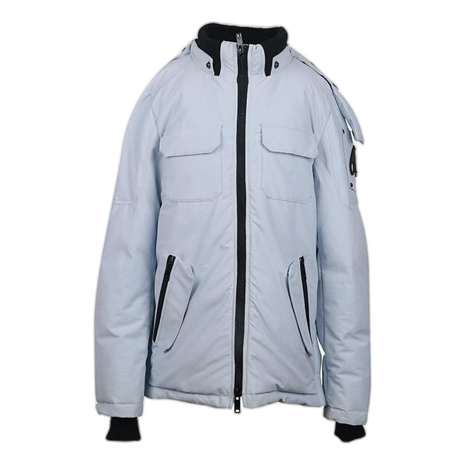 Moose Knuckles Contrast-Pocket Hooded Winter Parka – Colour Block