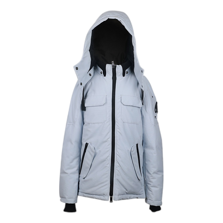Moose Knuckles Contrast-Pocket Hooded Winter Parka – Colour Block