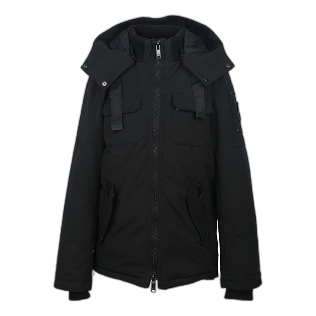 Moose Knuckles Contrast-Pocket Hooded Winter Parka – Canadian Down