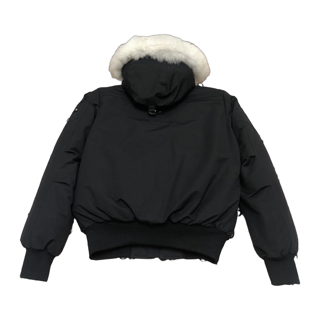 Moose Knuckles Men’s Original Ballistic Shearling-Trim Bomber – Black