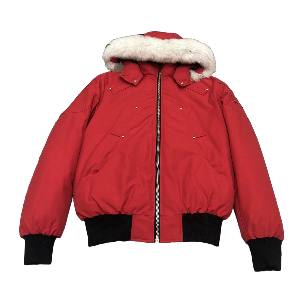 Moose Knuckles Men’s Original Ballistic Shearling-Trim Bomber – Black Original
