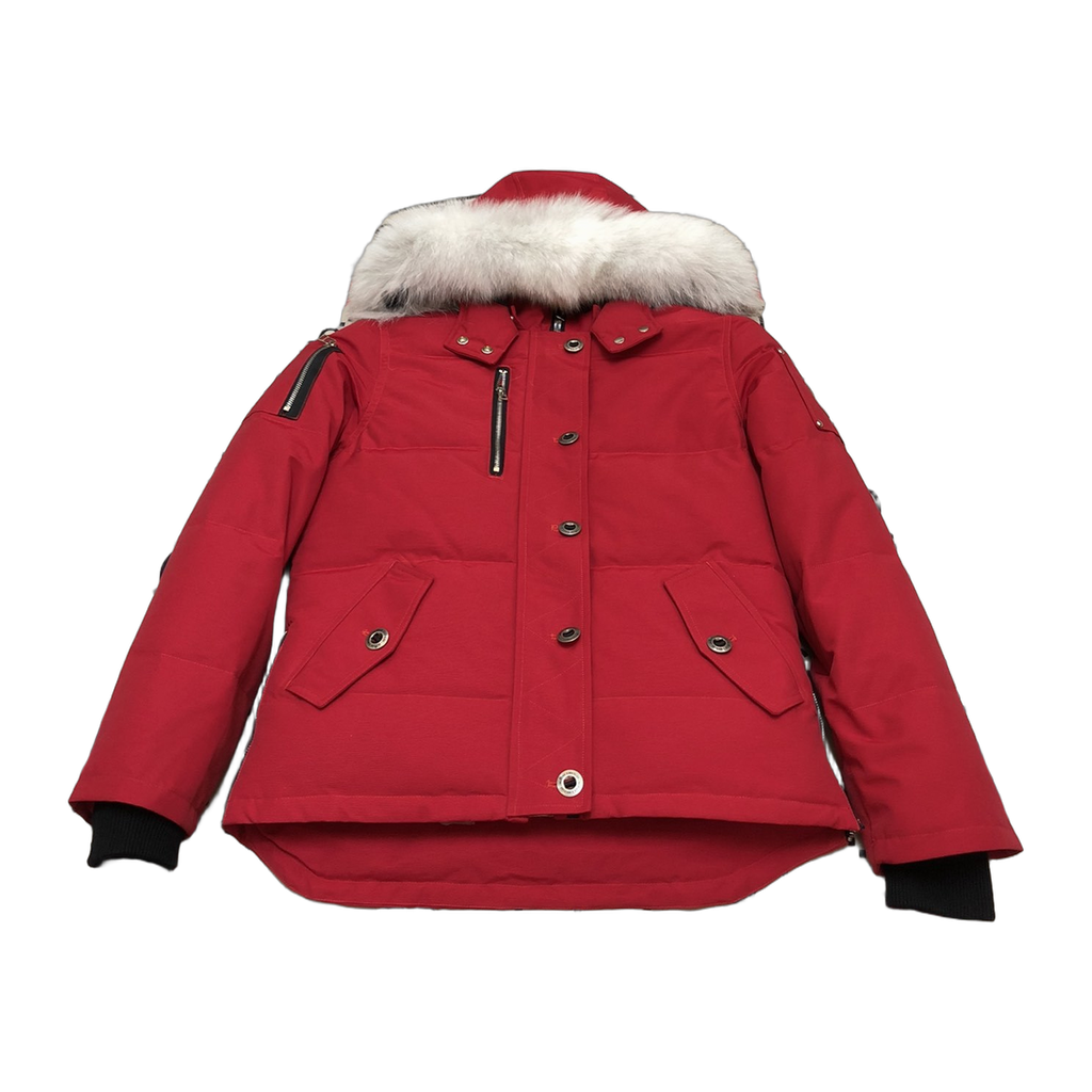 Moose Knuckles Women’s Original Shearling-Trim 3Q Jacket – Navy Essential