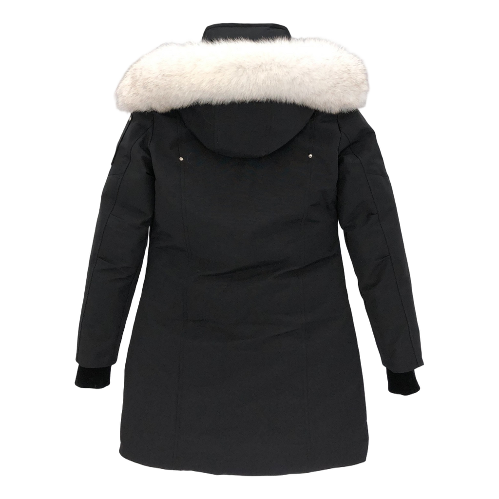 Moose Knuckles Stirling Parka – White Fur Trim & Pom-Pom Signature