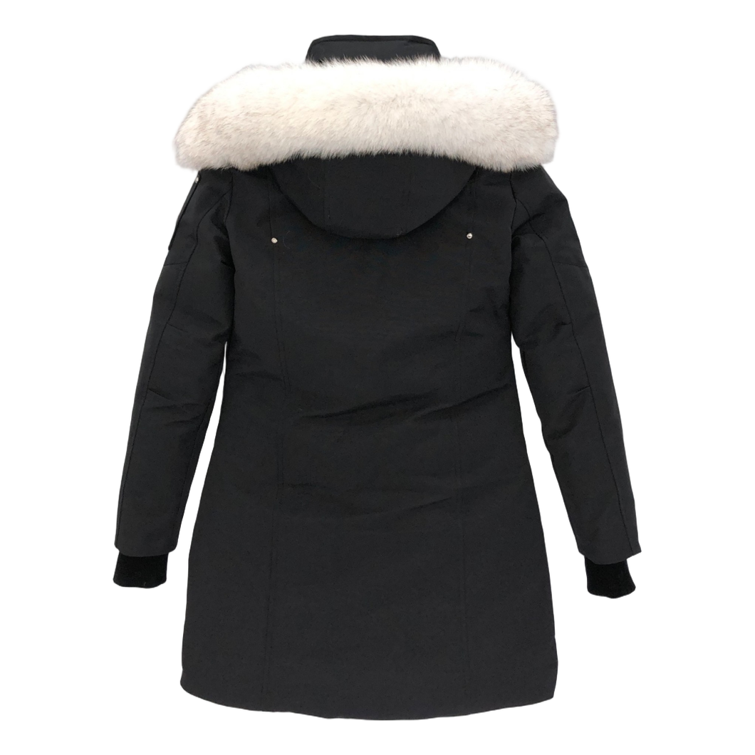 Moose Knuckles Stirling Parka – White Fur Trim & Pom-Pom Signature