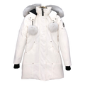 Moose Knuckles Stirling Parka – White Fur Trim & Pom-Pom