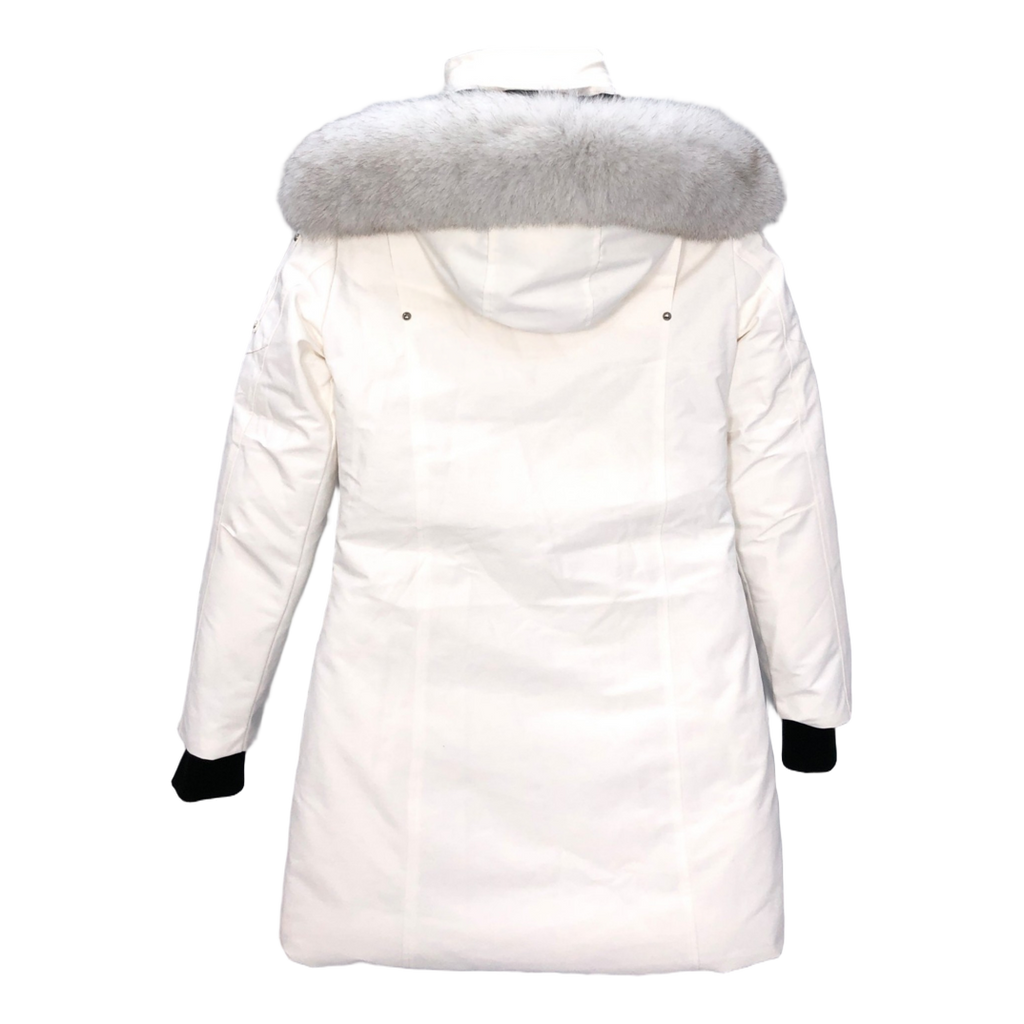 Moose Knuckles Stirling Parka – White Fur Trim & Pom-Pom
