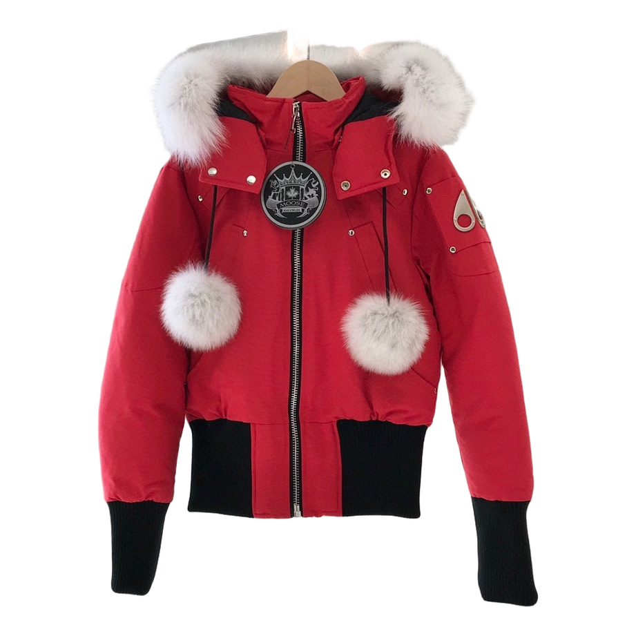 Moose Knuckles Debbie Fur-Trim Bomber – Coyote Fur Collar Edition