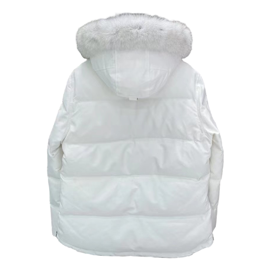 Moose Knuckles Chest-Zip Fur-Trim Hooded Puffer Jacket – Canadian Down