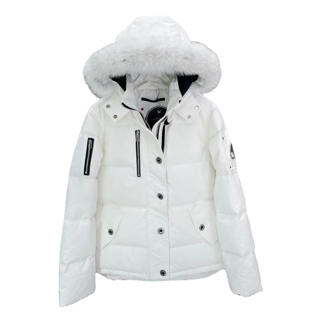 Moose Knuckles Chest-Zip Fur-Trim Hooded Puffer Jacket – Canadian Down