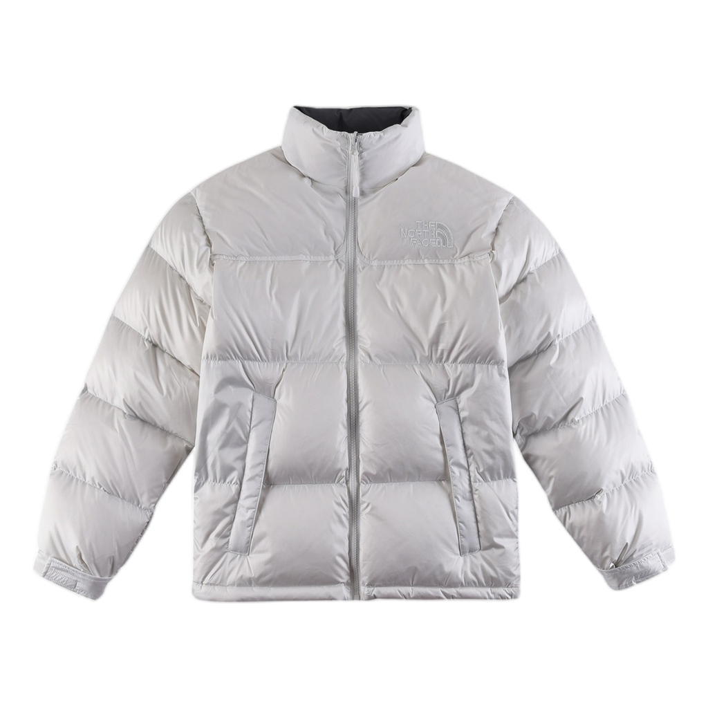 The North Face Contrast-Panel Stand-Collar Puffer Jacket – Color Block Style