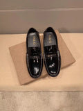 Dolce & Gabbana Men's Black Glossy Loafers