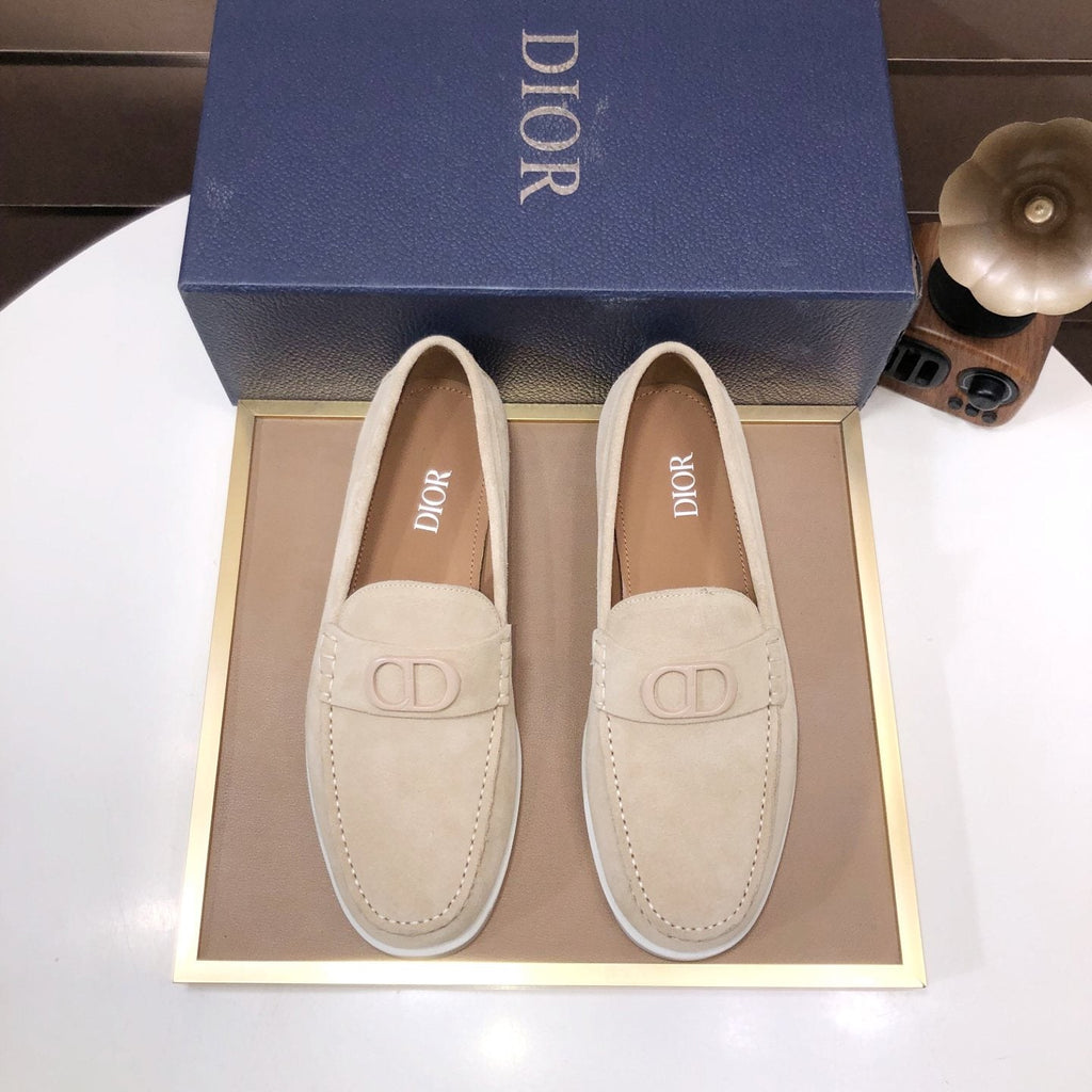 Dior Metal Hardware Slip-On Loafers