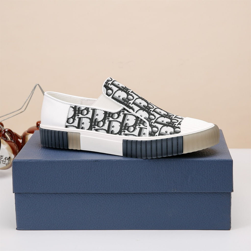 Dior Patterned Slip-On Sneakers