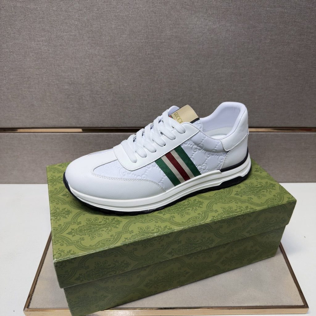 Gucci Men's Striped Low-Top Sneakers