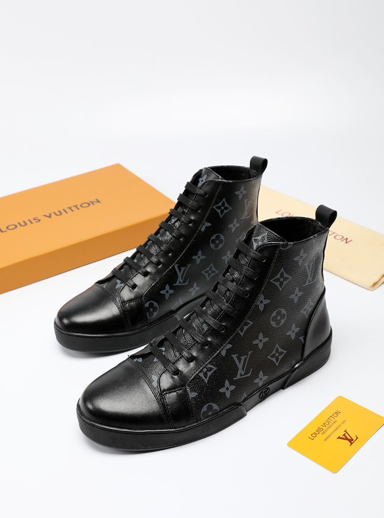 Louis Vuitton Monogram High-Top Sneakers